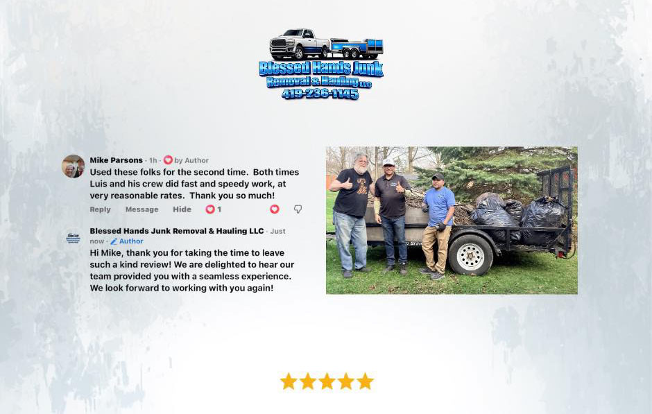 Blessed Hands Junk Removal & Hauling LLC